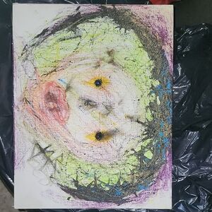 Green and Yellow Abstract Flow Illustration